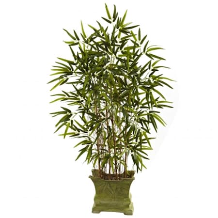 Nearly Natural 45 in. Bamboo Tree With Decorative Planter 5419